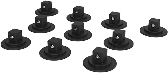 Precision Defined Aluminum Tool Socket Holder Replacement Clips, 3/8-Inch, 10-Pack, Spring Loaded Ball Bearing | Metric or SAE Sockets