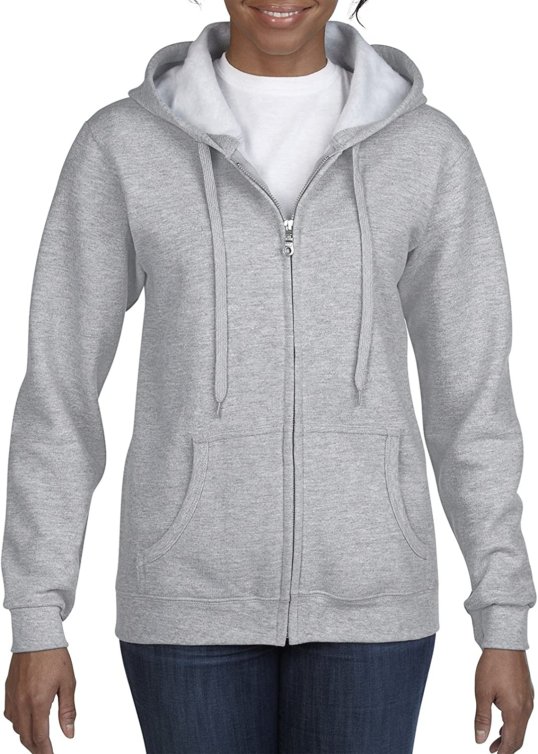 Gildan Women's Full Zip Hooded Sweatshirt