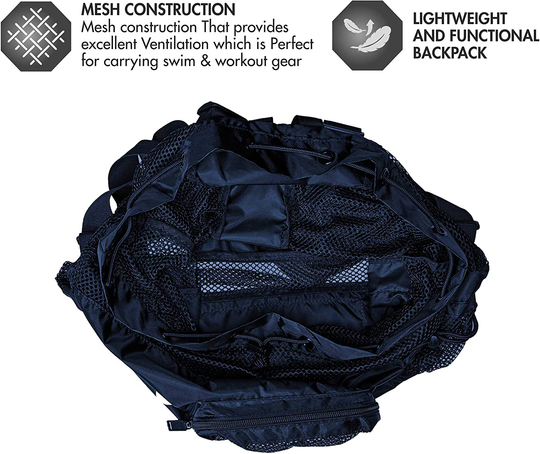 TYR LBMMB3401ALL Big Mesh Mummy Backpack Navy All