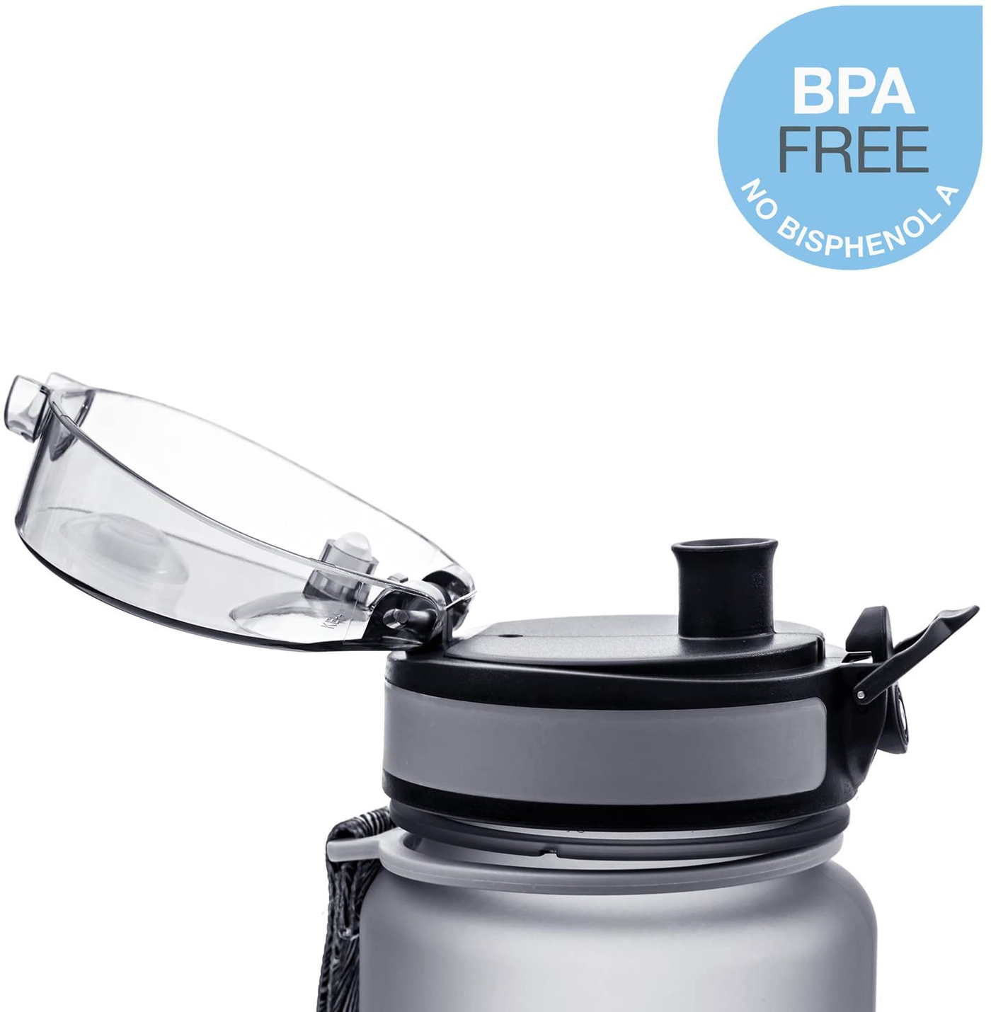 Embrava Best Sports Water Bottle - 32oz Large - Fast Flow, Flip Top Leak Proof Lid w/ One Click Open - Non-Toxic BPA Free & Eco-Friendly Tritan Co-Polyester Plastic