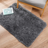 Ophanie Small Area Rug, 2 x 3 Feet Throw Rug, Fluffy Shag Fuzzy Soft Grey Rugs for Bedroom, Plush Shaggy Bedside Indoor Floor Room Carpet for Kids Baby Teen Dorm Home Decor Aesthetic, Nursery