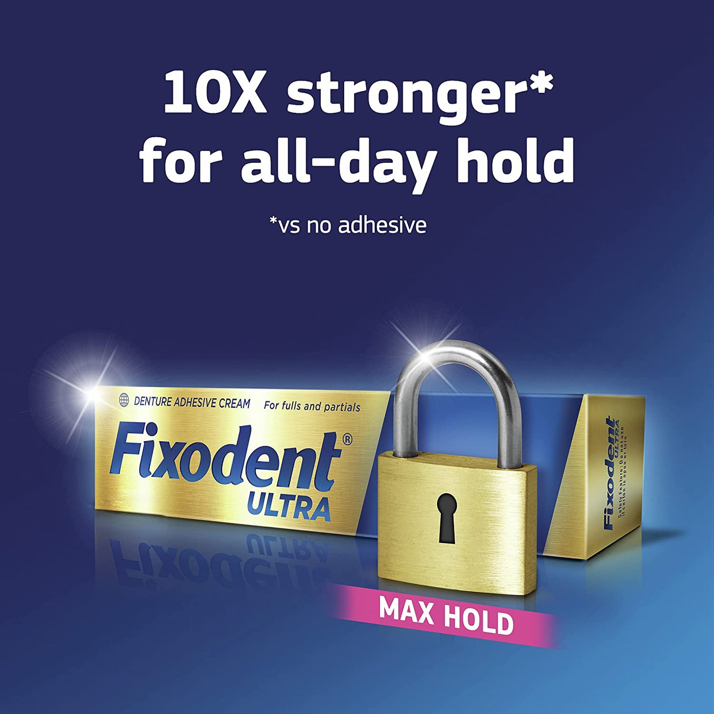 Fixodent Ultra Max Hold Dental Adhesive, 2.2 oz