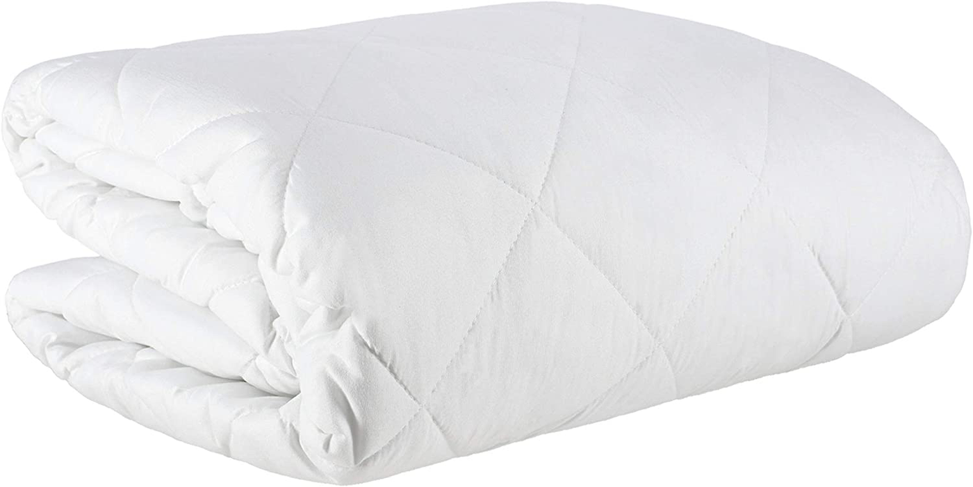 Mea Cama Quilted Mattress Topper Pad Fitted Cover - Fits 16 inch Deep Mattress (Twin XL)