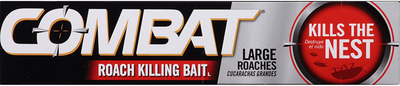 Combat Roach Killing Bait, Large Roach Bait Station, Kills the Nest, Child-Resistant, 8 Count