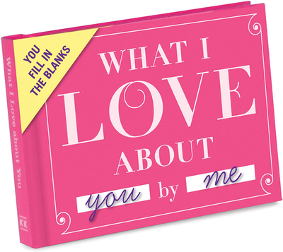 Knock Knock What I Love About Dad Fill In The Love Book Fill-In-The-Blank Journal, 4.5 x 3.25-inches & What I Love about You Fill in the Love Book Fill-in-the-Blank Gift Journal, 4.5 x 3.25-Inches