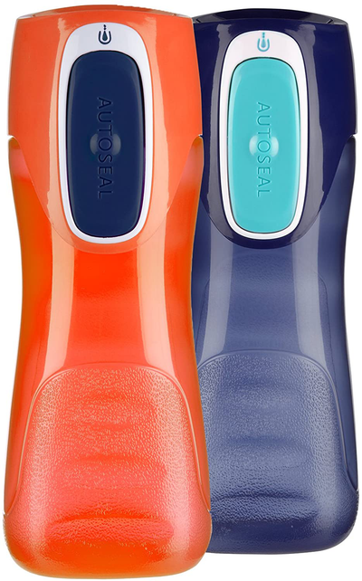 Contigo Autoseal Trekker Kids Water Bottle, 2-Pack, Sprinkles & Wink