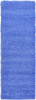 Unique Loom Solo Solid Shag Collection Area Modern Plush Rug Lush & Soft, 2' 2" x 6' 5", Periwinkle Blue