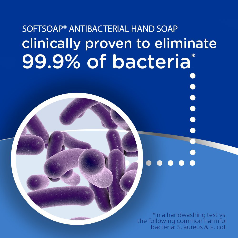 Softsoap Antibacterial Liquid Hand Soap, Crisp Clean - 11.25 Fluid Ounces (6 Pack)