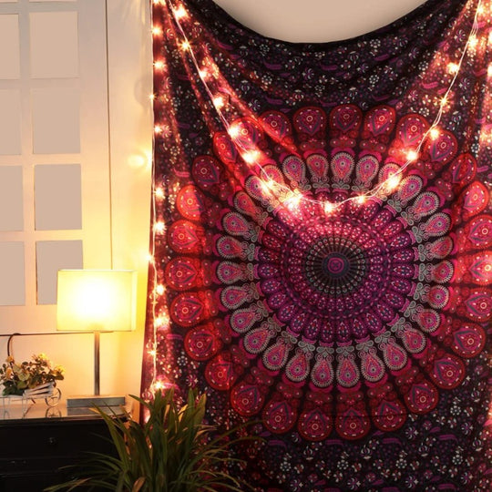Colorful Cotton Bohemian Mandala Tapestry