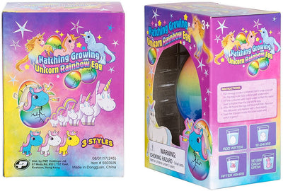 2 Pack Surprise Growing Unicorn Hatching Rainbow Egg for Kids