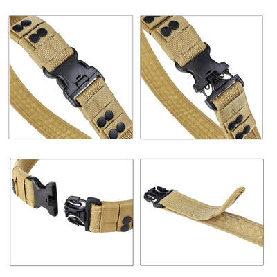 Yahill Security Tactical Belt Combat Gear Adjustable Heavy Duty Police Military Equipment Accessories for Sports Outdoor