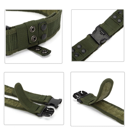 Yahill Security Tactical Belt Combat Gear Adjustable Heavy Duty Police Military Equipment Accessories for Sports Outdoor