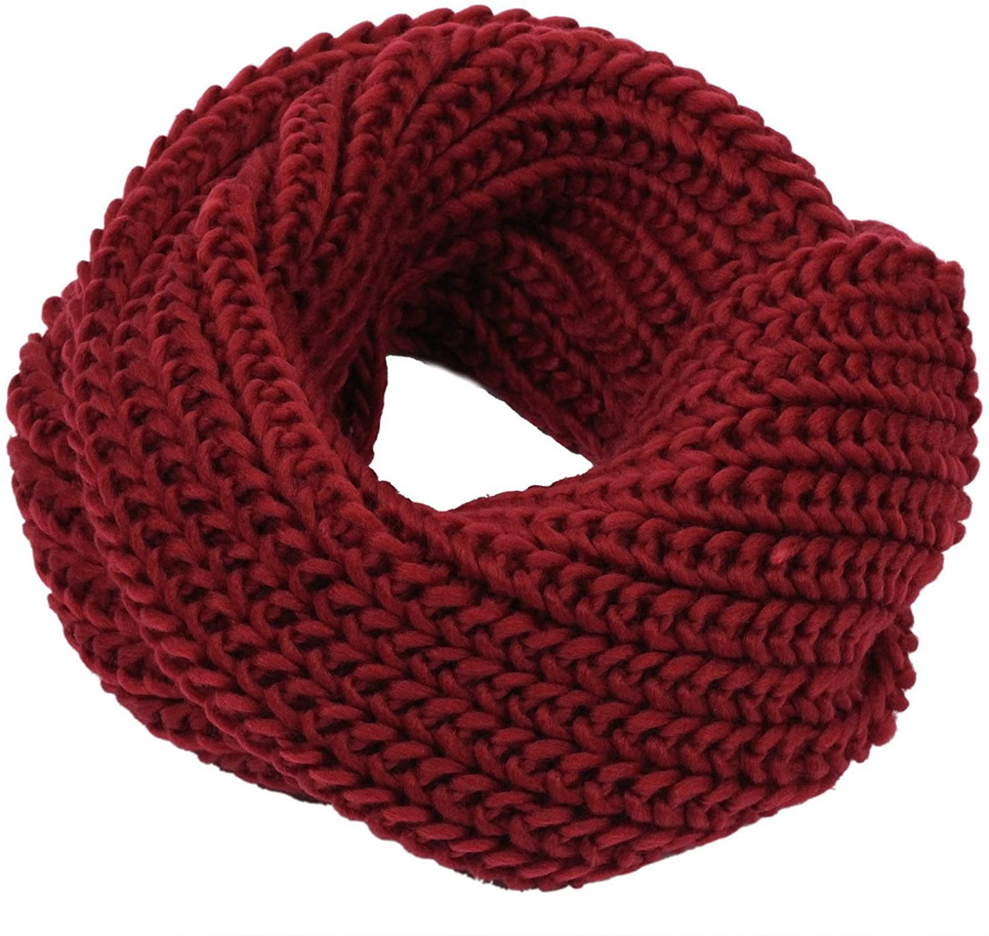 Jemis Women' s Super Soft Winter Knit Warm Infinity Scarf