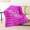 Blanket for Mom, Best Mom Ever Gift Blanket, Mom Gifts from Daughter Son Husband for Birthday, Mothers Day, Christmas, Valentines Day (Purple, Throw)