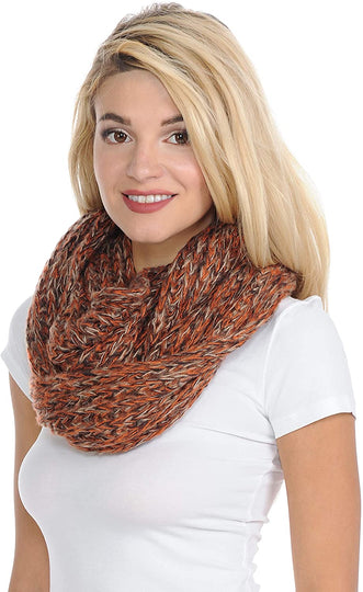 Basico Infinity Scarf | Winter Crochet Knit Scarf in One Size
