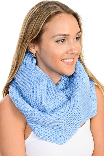 Basico Women Winter Infinity Scarf Warm Knitted Circle Loop Various Colors…