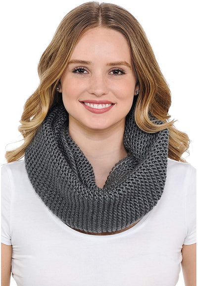 Basico Infinity Scarf | Winter Crochet Knit Scarf in One Size