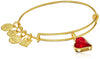 Women's Hearth Strength Bangle with Little Love Charms