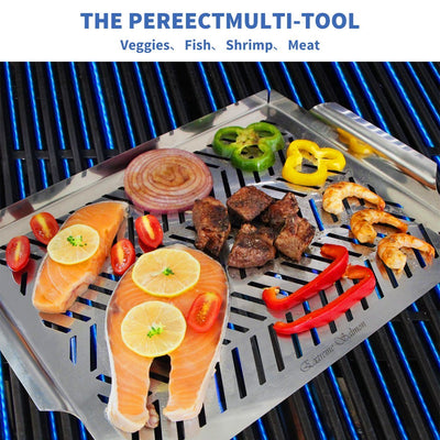 Stainless Steel Grill Topper Pan