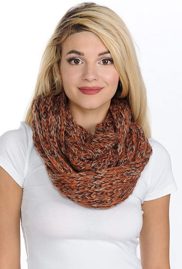 Basico Infinity Scarf | Winter Crochet Knit Scarf in One Size