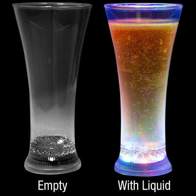 Liquid Activated Multicolor LED Pilsner Glass - 13 oz