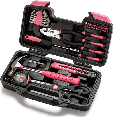 39-Piece Household Tool Set With Storage Case 