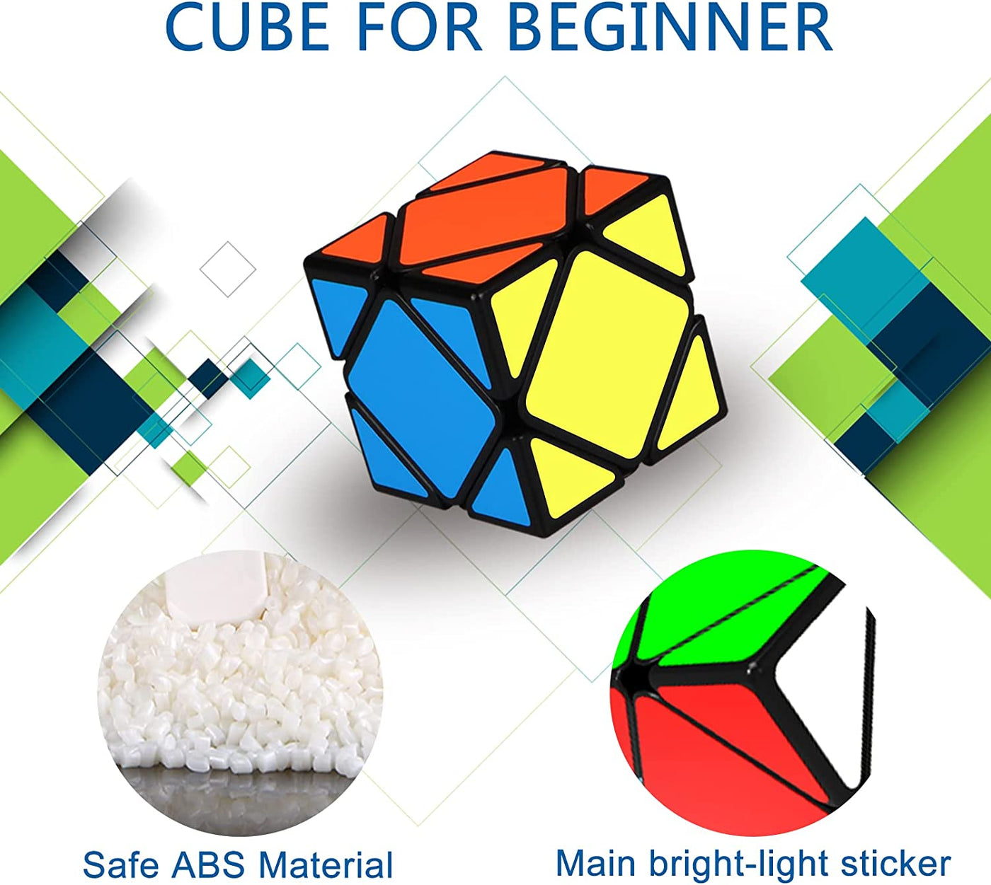 Puzzle Speed Cube Set, Puzzle Cube Bundle 2x2 3x3 - 5 Pack