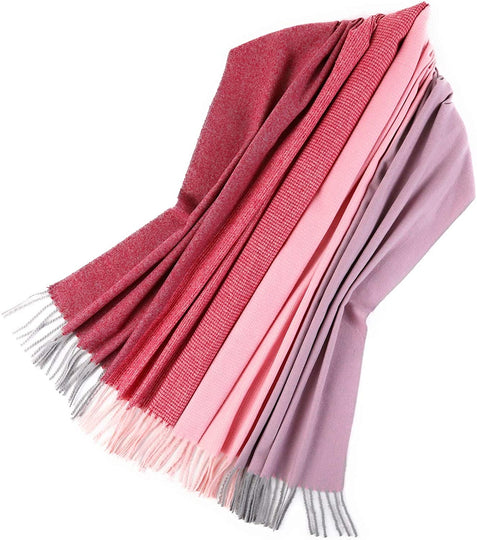 PINCTROT Chunky Large Blanket Scarf for Men Women Warm Cozy Plaid Tartan Wrap Super Soft Shawl Cape