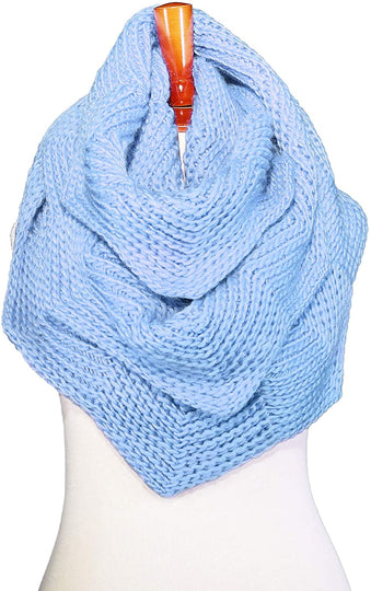 Basico Women Winter Infinity Scarf Warm Knitted Circle Loop Various Colors…