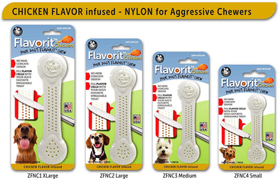 Pet Qwerks Flavorit Flavor Infused Nylon Chew Toy - Fillable Cells for Spreads, Durable Tough Toys for Aggressive Chewers | Made in USA with FDA Compliant Nylon