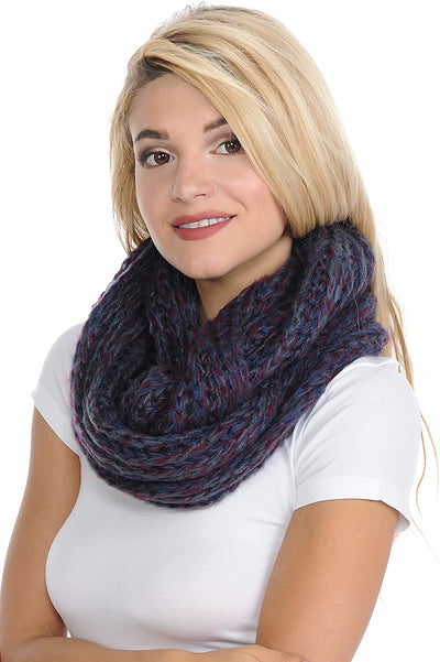 Basico Infinity Scarf | Winter Crochet Knit Scarf in One Size