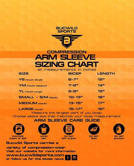 Sports Compression Arm Sleeve - UV/Sun Protection and Cooling Base Layer