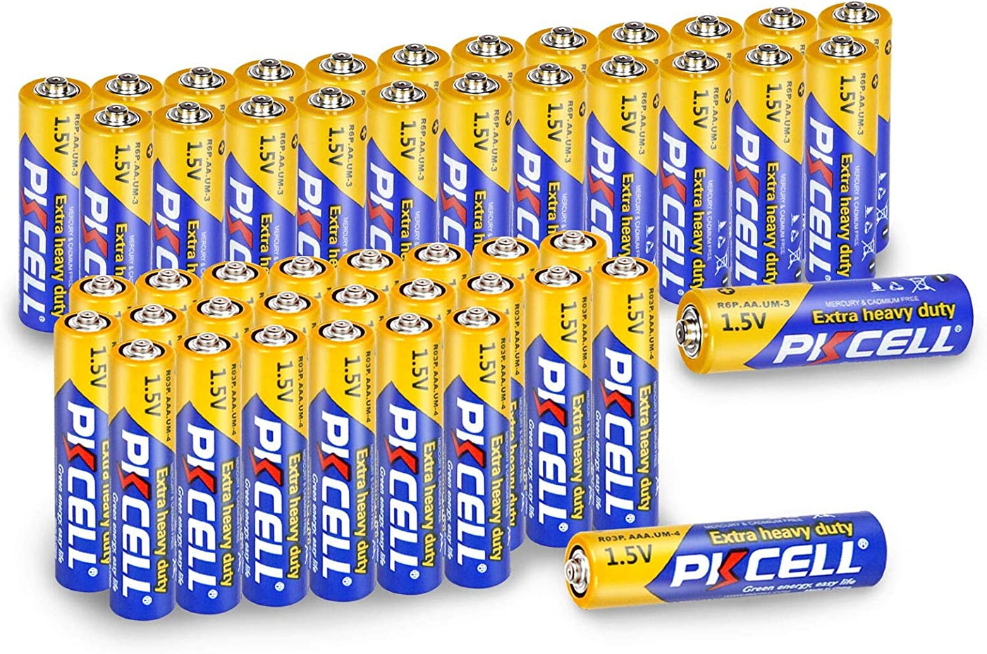 Combo Pack AAA & AAA 1.5V Extra Heavy Duty Batteries 
