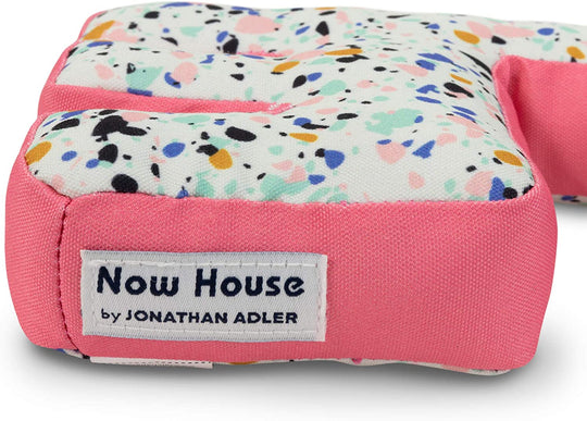 Now House for Pets by Jonathan Adler Canvas Terrazzo Giraffe Chew Toy