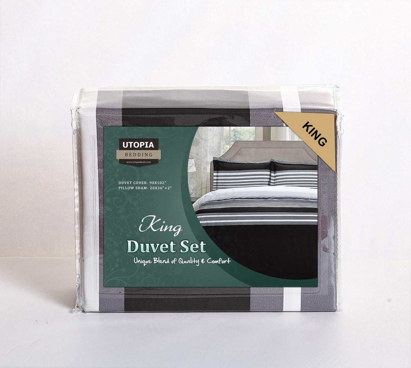 Utopian Luxurious Brushed Velvet Microfiber Duvet Cover Set
