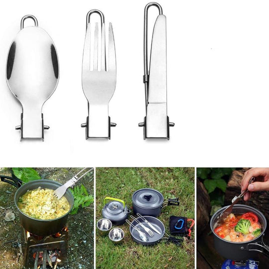 DZRZVD Portable Utensils Travel Camping Cutlery Set Including Knife Fork Spoon Chopsticks Cleaning Brush Straws Portable Case Stainless Steel Flatware Set