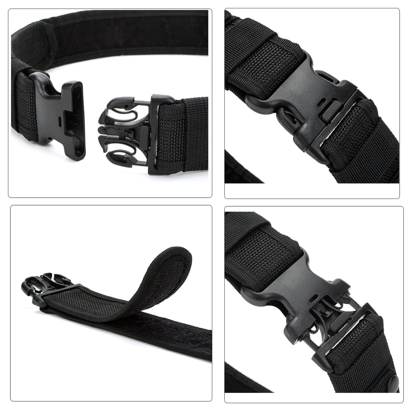Yahill Security Tactical Belt Combat Gear Adjustable Heavy Duty Police Military Equipment Accessories for Sports Outdoor
