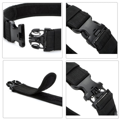 Yahill Security Tactical Belt Combat Gear Adjustable Heavy Duty Police Military Equipment Accessories for Sports Outdoor