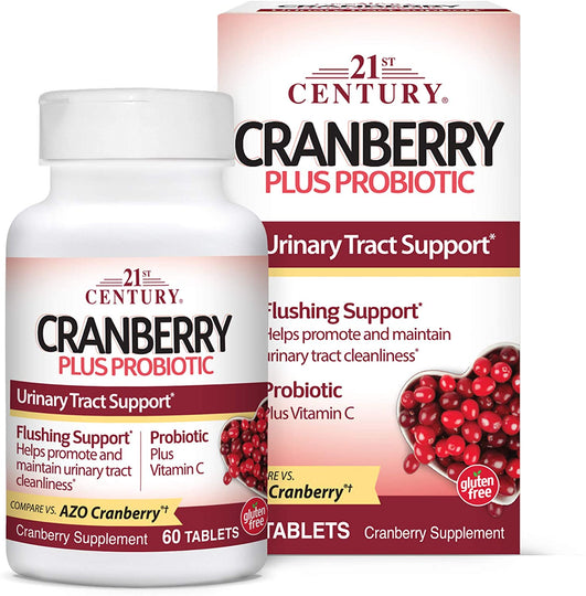 60 Count Cranberry Plus Probiotic Tablets