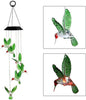 Hummingbird Solar Light, Epicgadget Solar Bird Wind Chime Color Changing Outdoor Solar Garden Decorative Lights for Walkway Pathway Backyard Christmas Decoration Parties (Green Wing Hummingbird)