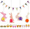 48PCS Colorful Hanging Bunny Decorations