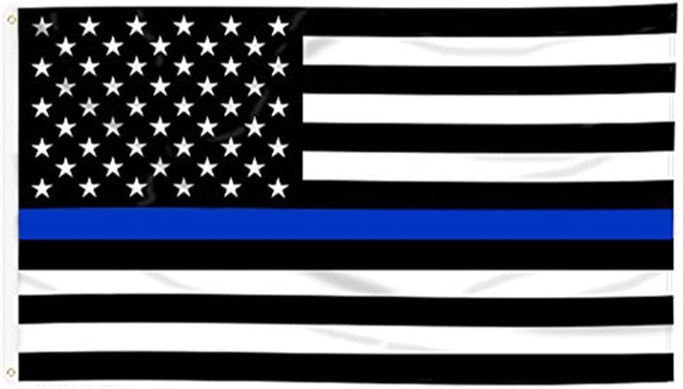 Thin Blue Line American Flag - 3 by 5 