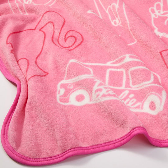 Barbie Kids Fleece Throw, 46"X60", Pink