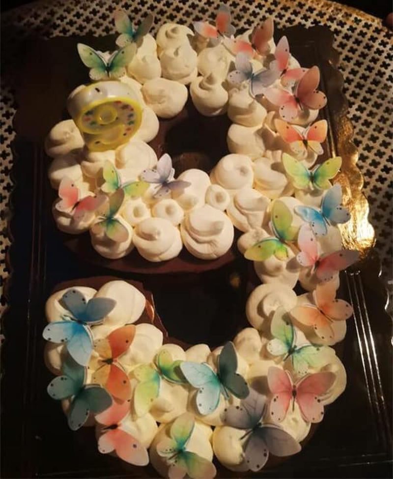 Set of 30 Edible Butterfly Cupcake Toppers 