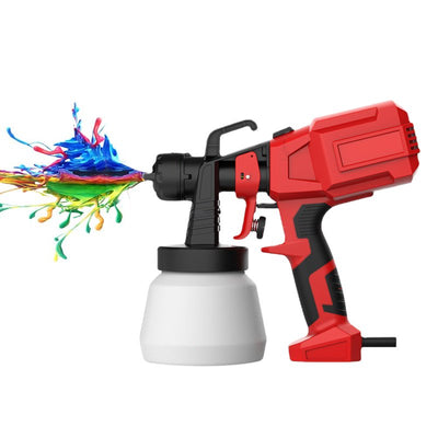 600W Paint Sprayer Gun,  800Ml Electric Airless HVLP Spray Gun with 3 Nozzles for inside / Outside