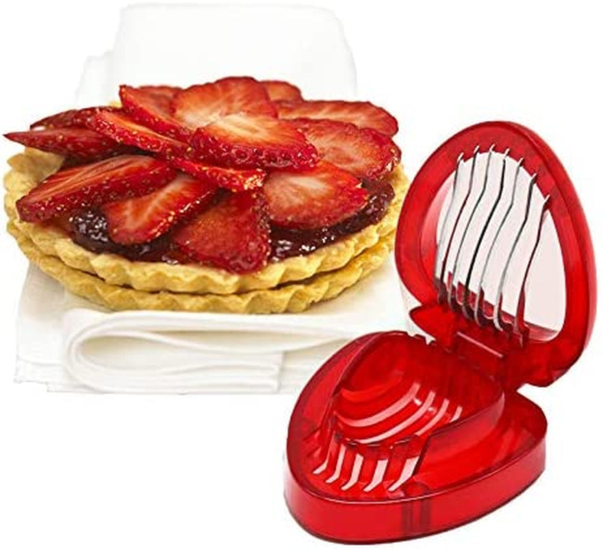 Strawberry Huller Stem Remover and Strawberry Slicer Set