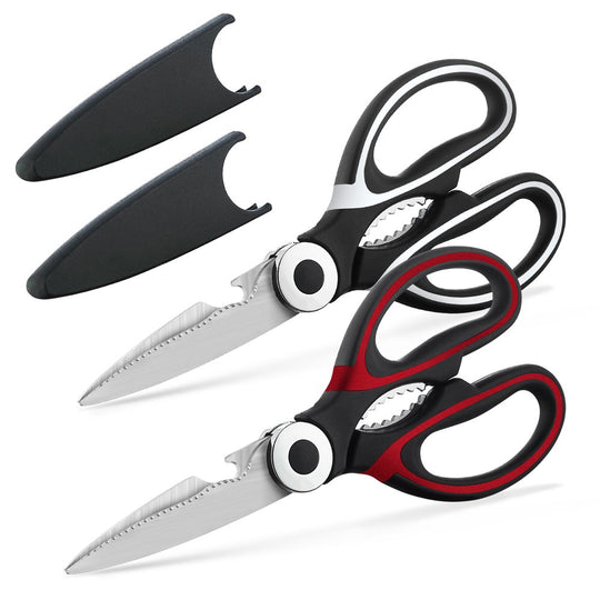 2 Pack Kitchen Shears Heavy Duty Stainless Steel