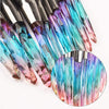 10pcs Colorful Diamond Cosmetic Kabuki Brushes 