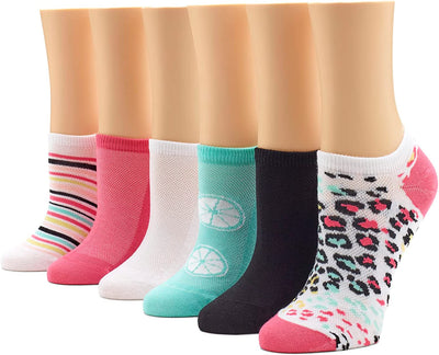  6 Pair Pack womens No Show Sock