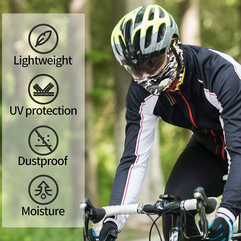 Full Face Cover Face Mask Adjustable Windproof UV Protection Hood 